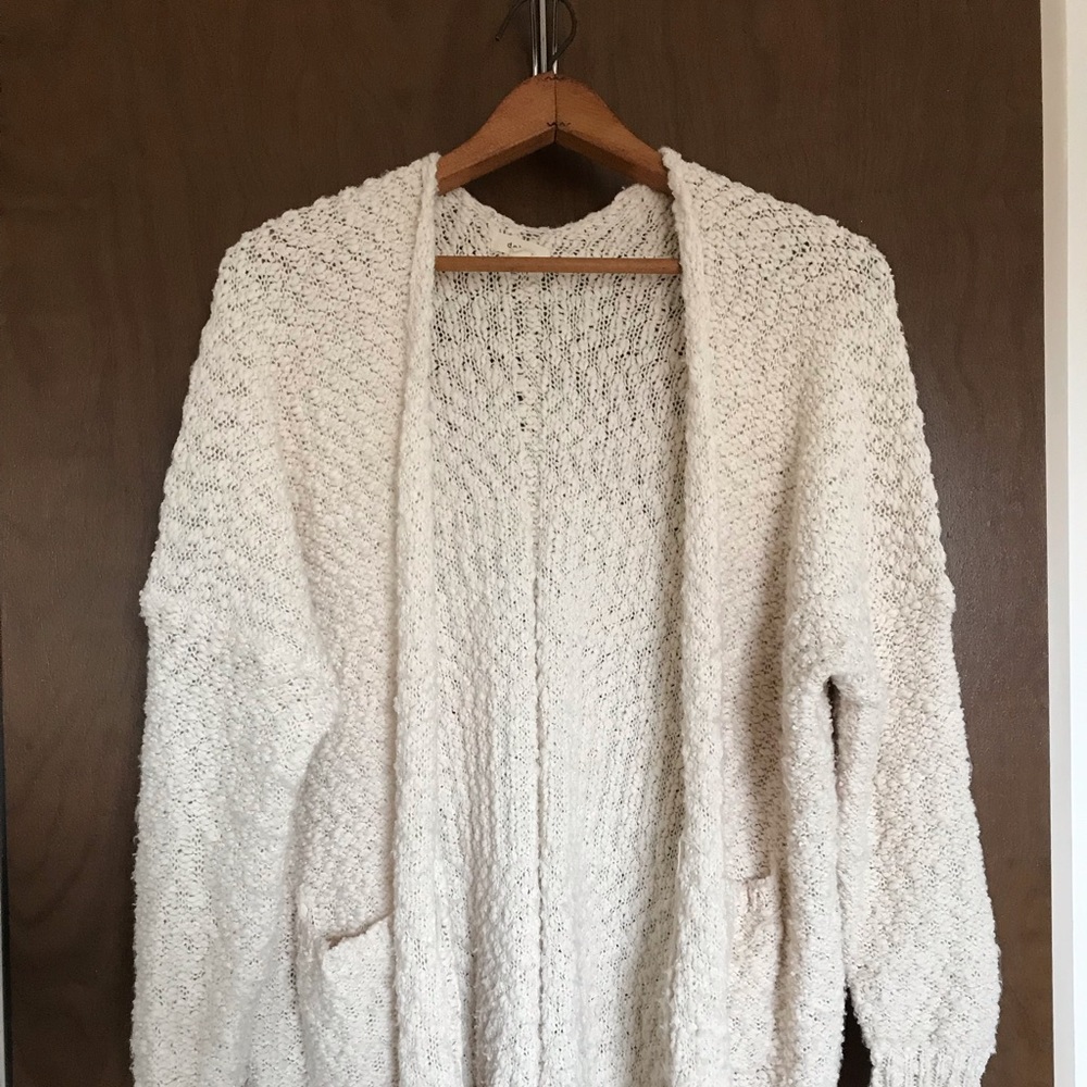 Oversized cream sweater